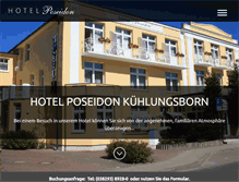 Tablet Screenshot of hotelposeidon.de